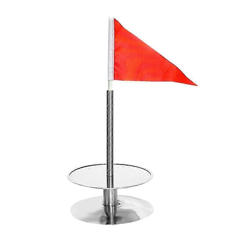 Golf Training Cups with Flag Concise Turnover Prevent Golf Cups for Competition Portable Stainless