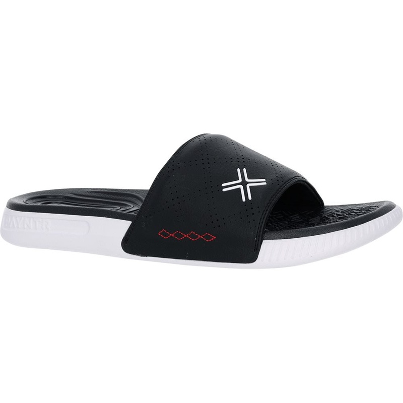 X Recovery Slide Sandals|Black/White/White|8|9