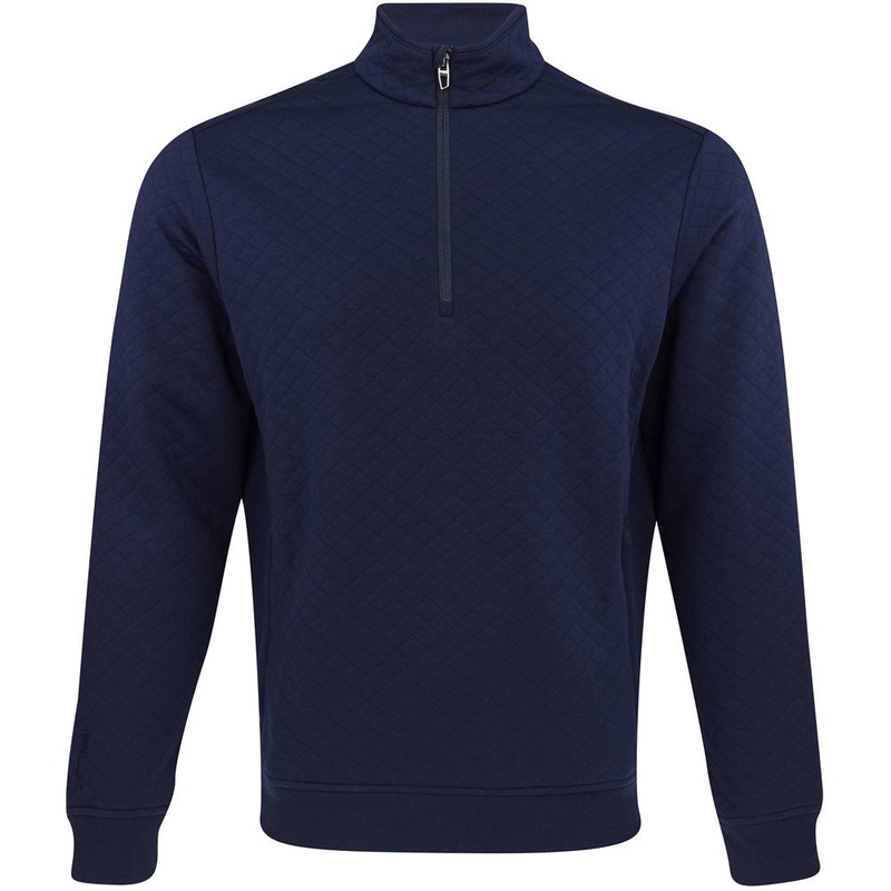 Quilted Double Knit 1/4 Zip Pullover