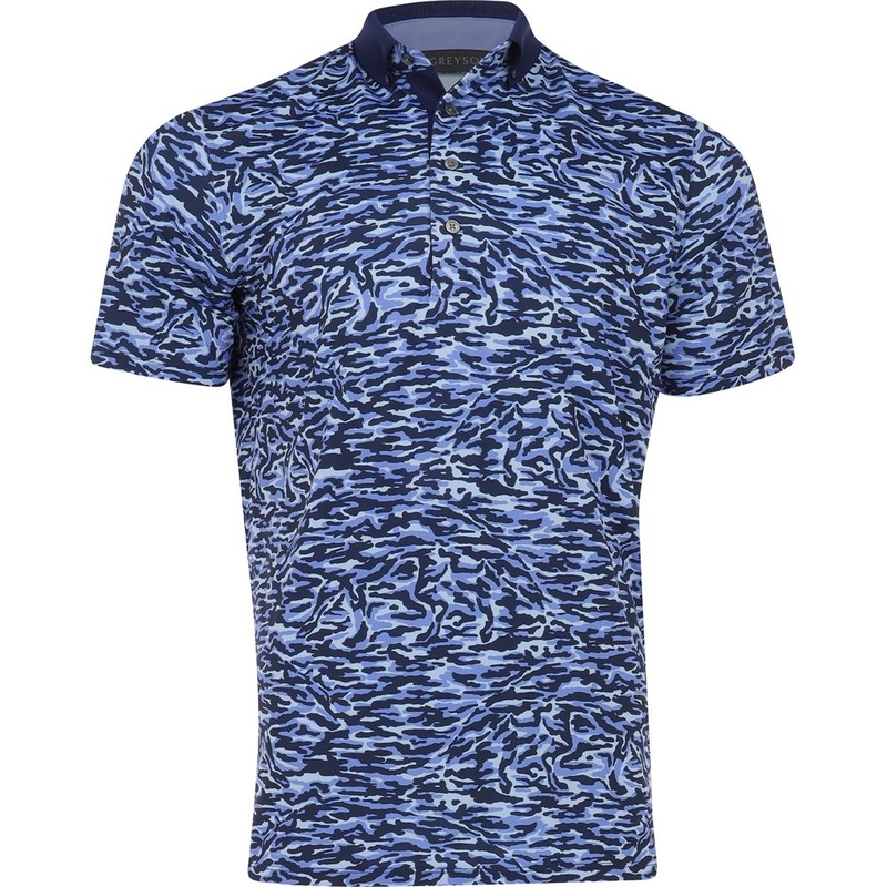 Stalking Wolf Camo Polo|Wolf Blue|Small|Medium|Large|X-Large|XX-Large