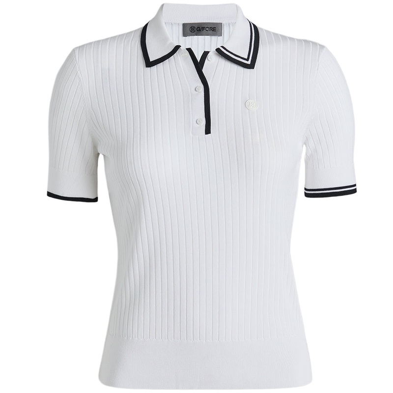 Women’s Ribbed Knit Sweater Polo