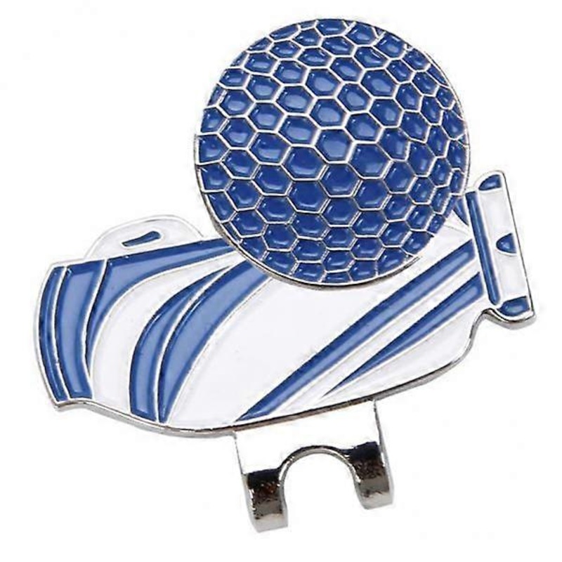 4X Golf Hat Clip with Detachable Golf Ball Marker for Golf Blue