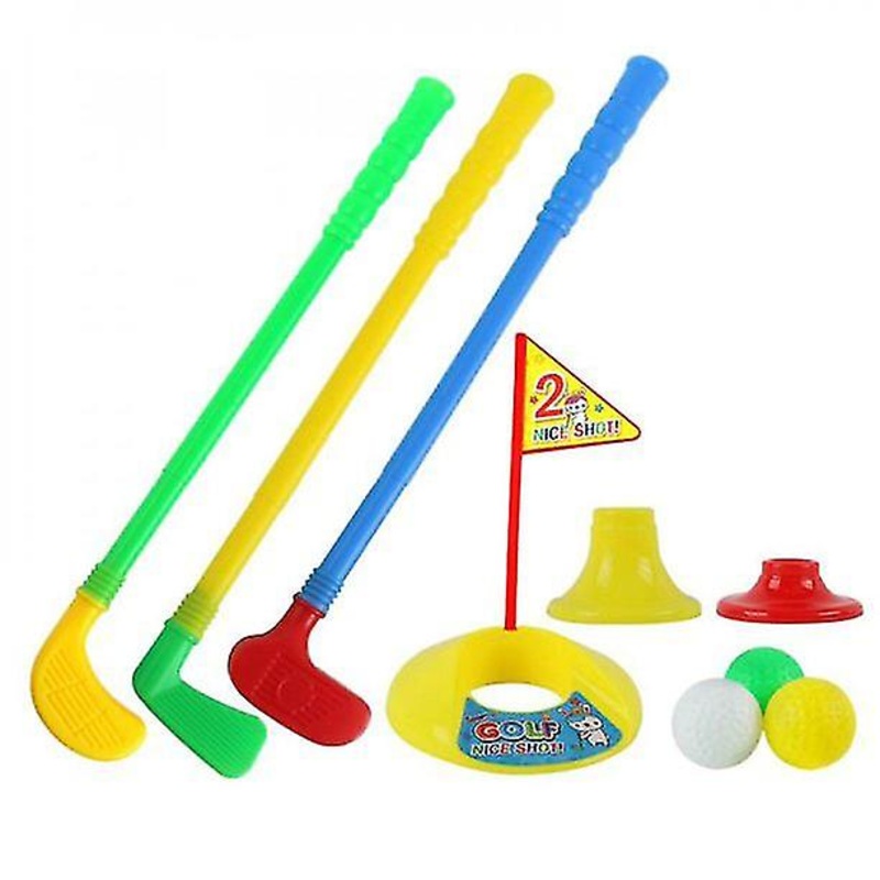 Children Outdoor Sport Toys Professional Children Kids Outdoor Sports Games Toys Multicolor Plastic Mini Golf Club Set(Random color)