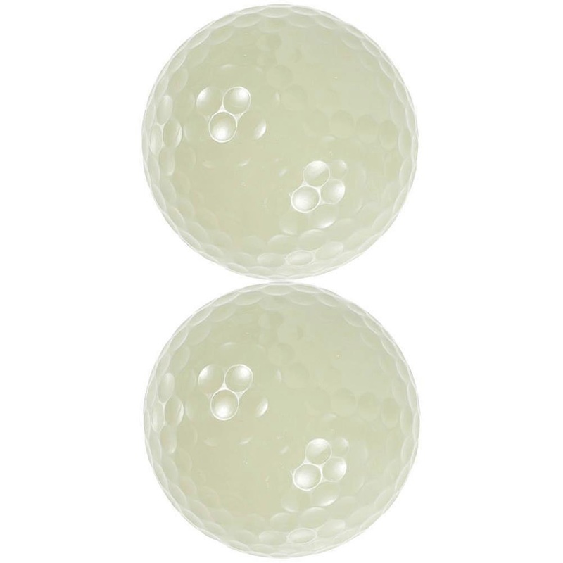 Reusable Golfing Balls For Evening Practice Sessions Night Play Design Beige 4.00X4.00X4.00CM 2Pcs