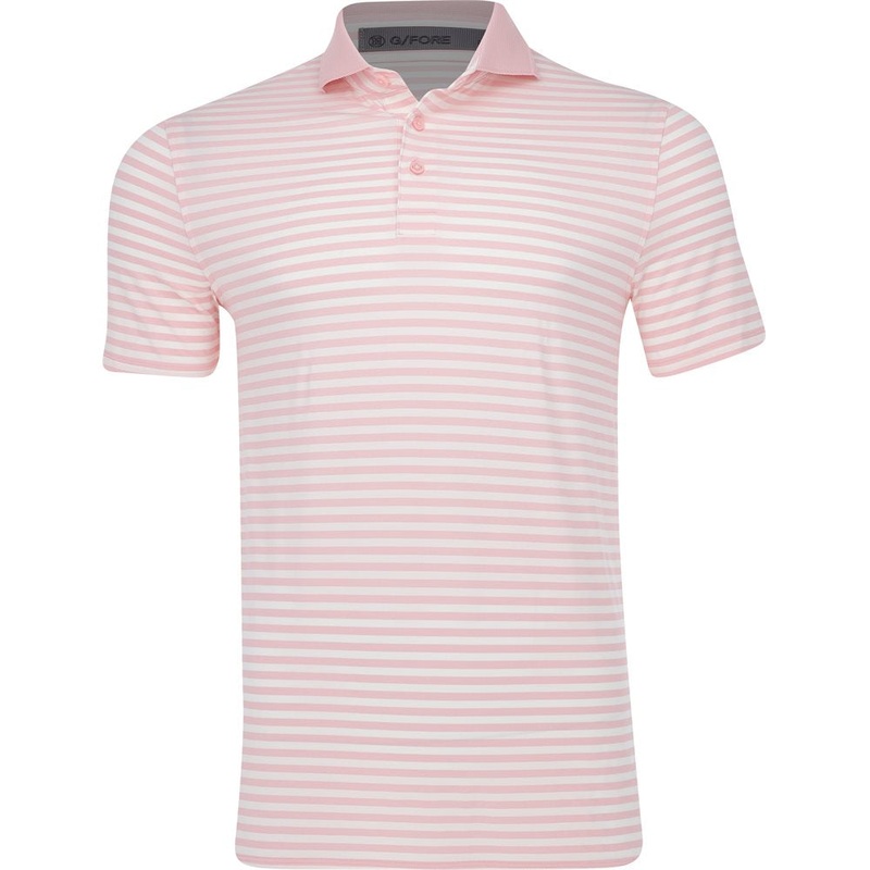 Stripe Tech Jersey Polo|Amour|Twilight|Small|Medium|Large|X-Large|XX-Large