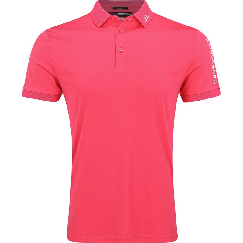 Tour Tech Slim Fit Polo|Azalea|White|JL Navy|Black|Tigers Eye|Oil Green|Clematis Blue|Rain Washed|Nosegay|Moonbeam|Medium|Large|X-Large|Small