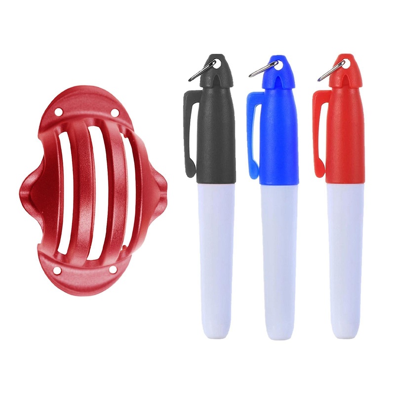 Golf Ball Line Marker Alignment Tool Stencil Maker Golf Accessories Red