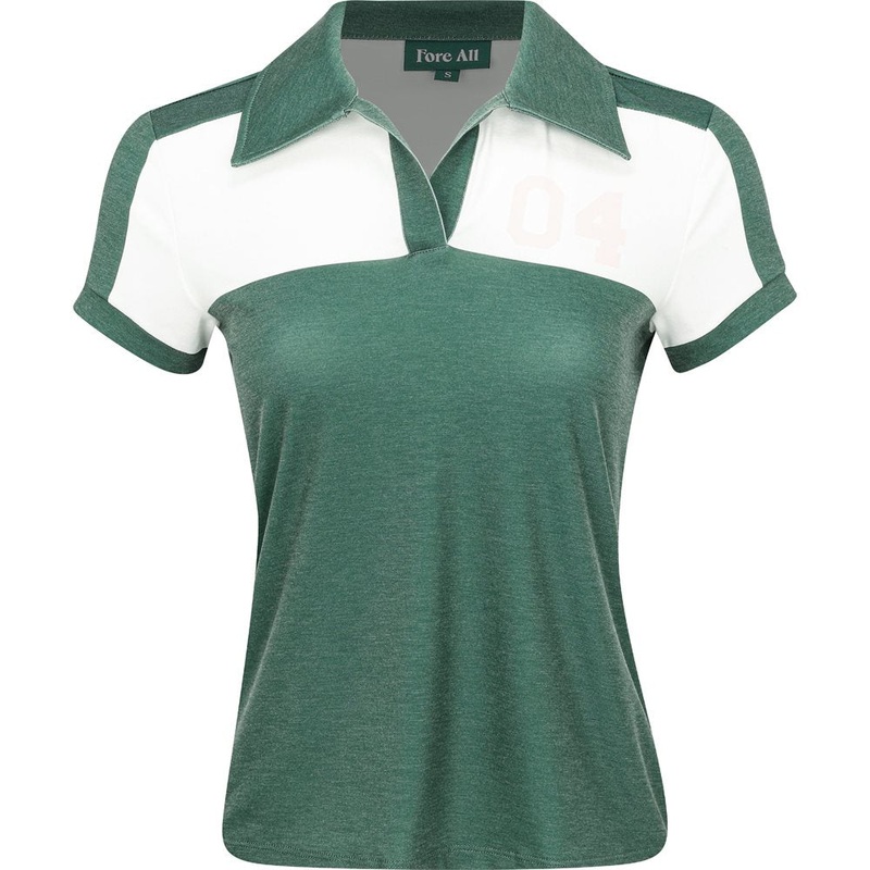 Women’s Angie Polo|Colorblock Green|Colorblock Indigo|X-Small|Large|XX-Large|Medium|Small|X-Large