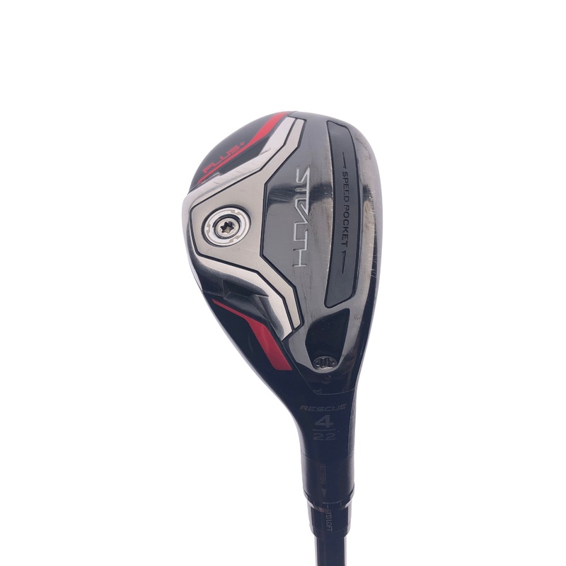 Used TaylorMade Stealth Plus Rescue 4 Hybrid / 22 Degrees / Stiff Flex