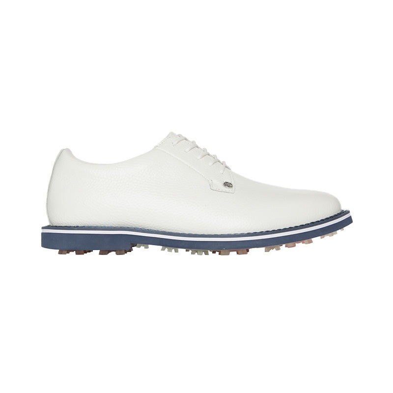 GFORE Gallivanter Pebble Leather Men’s Spikeless Shoes (Snow/Monument)