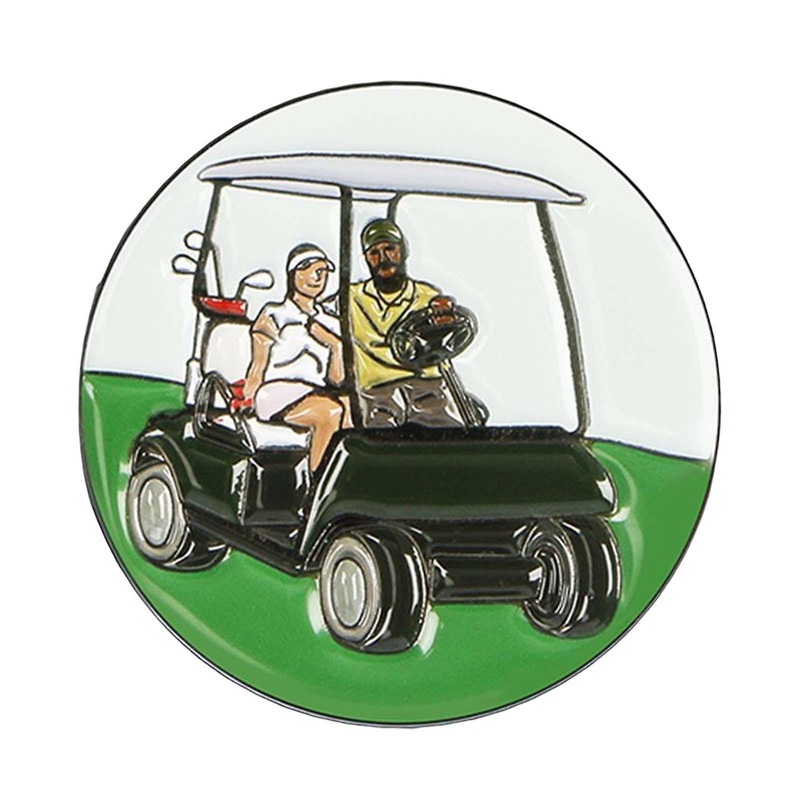 Golf Ball Marker Enamel Plated Green 25mm Golf Ballmarker for Women Men Gift Style D