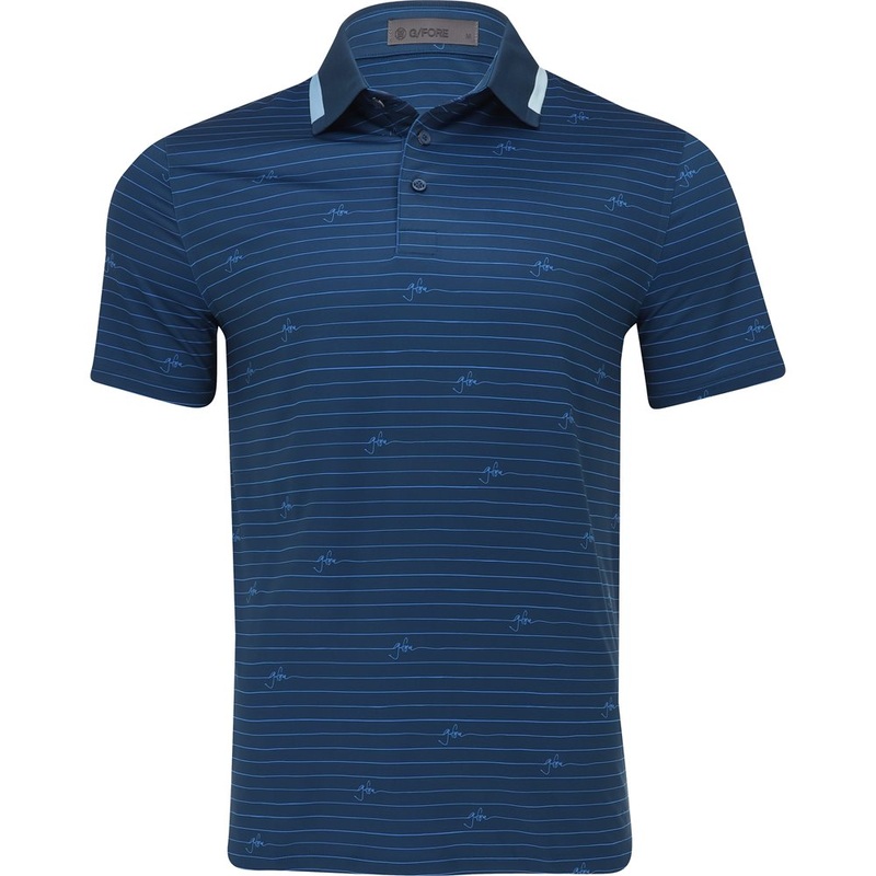 Script Stripe Tech Jersey Polo