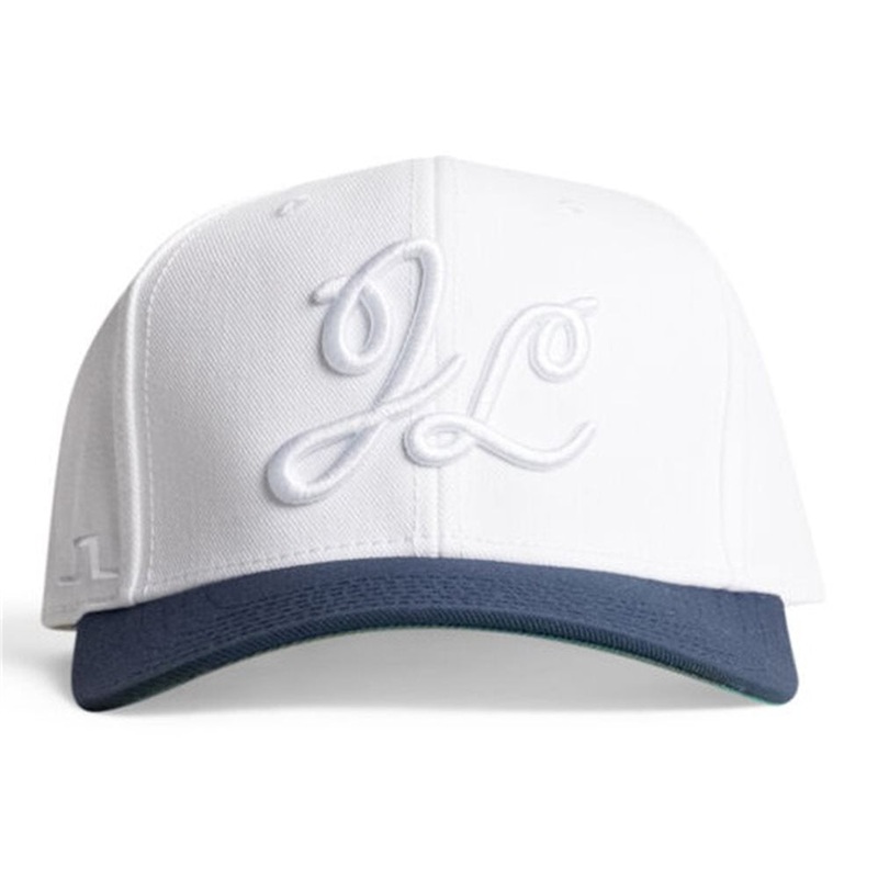Caddie Cap|White|JL Navy|One Size Fits Most