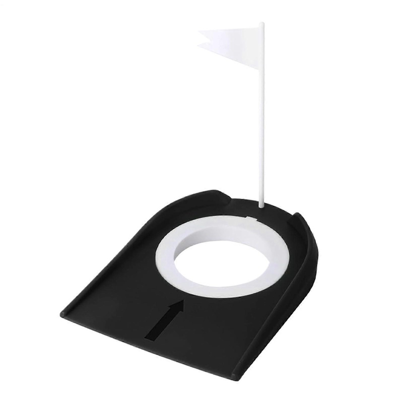 Golf Putting Cup Training Aid for Putter Practice, 6.81 x 5.24 Inches, Portable Indoor Outdoor Game for All Ages, Black