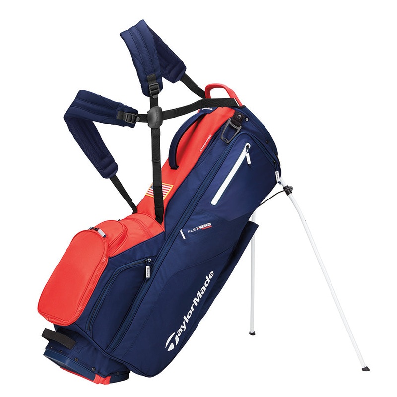 TAYLORMADE Flextech 2021 Upgrade Stand Bag (Navy/Red/White)