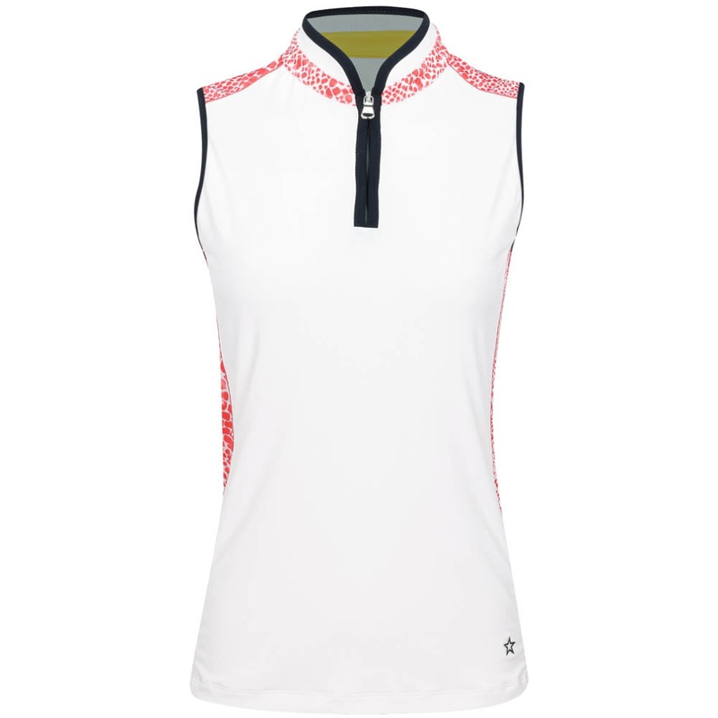 Women’s The Ava Sleeveless 1/4 Zip Blade Collar Polo