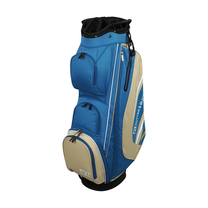 CUTTER & BUCK 9 Cart Bag (Blue/Beige)