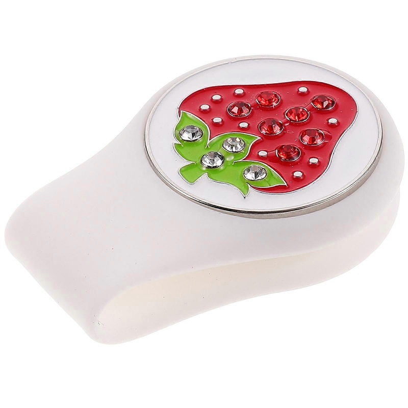 Golf Hat Clip Made of Silicone for Decoration White Color Durable and Attractive Stand Out in Crowd