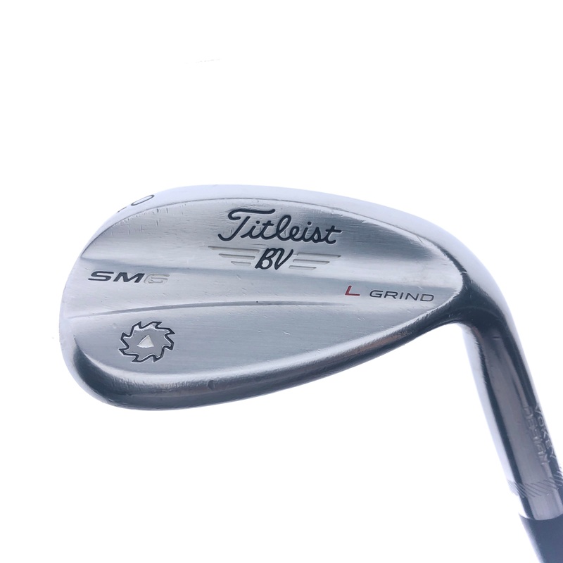 Used Titleist Vokey SM6 Tour Chrome Lob Wedge / 60.0 Degrees / Wedge Flex