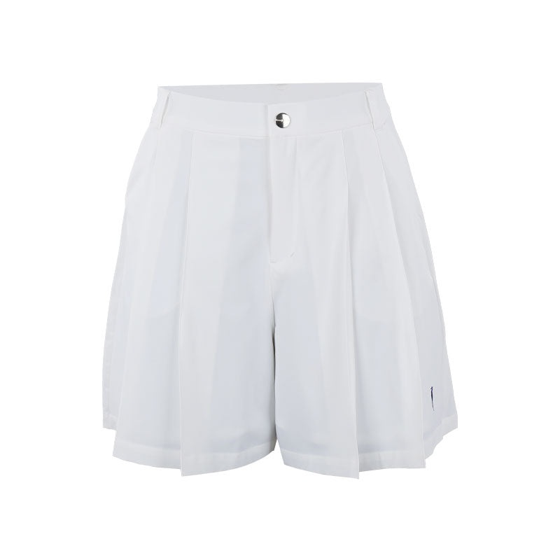 LE COQ SPORTIF GOLF Women’s Pleated Shorts (White)