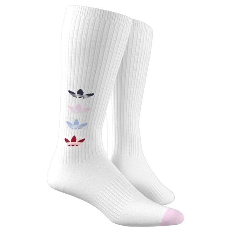 Trefoil Crew Socks|White|One Size Fits Most|Men’s 12-15
