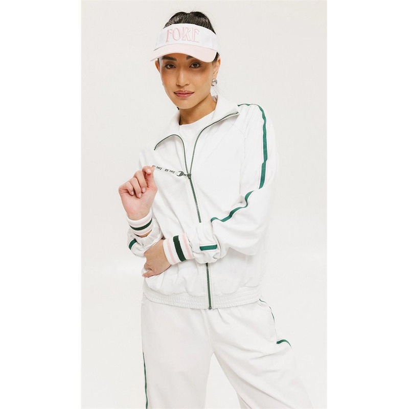 Women’s Lyla Jacket|White|Indigo|Medium|Small