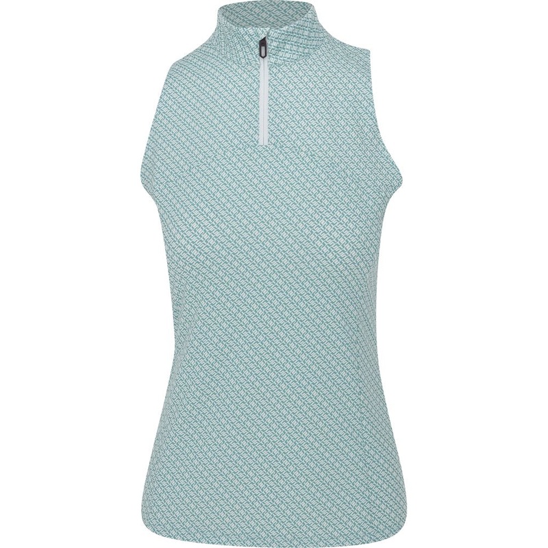 Women’s Tiana Print Sleeveless 1/4 Zip Top