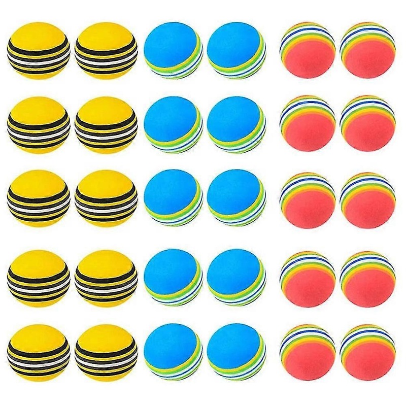 30pcs Golf Balls Eva Golf Training Balls Golf Practice Balls Golf Soft Balls For Indoor Outdoor Gol