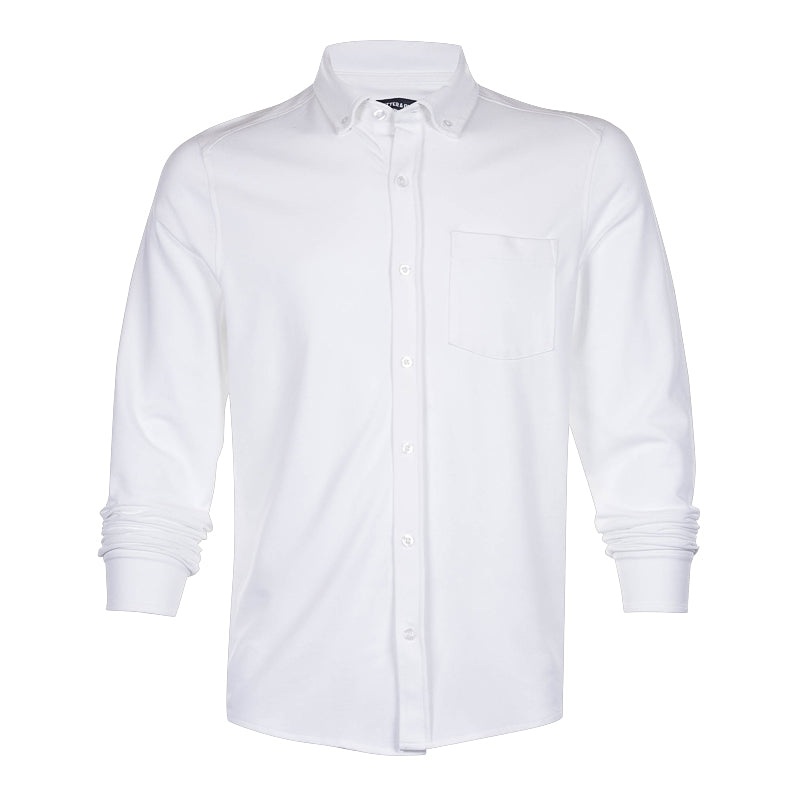 CUTTER & BUCK Oxford Button Men’s Long Sleeve Shirt (White)