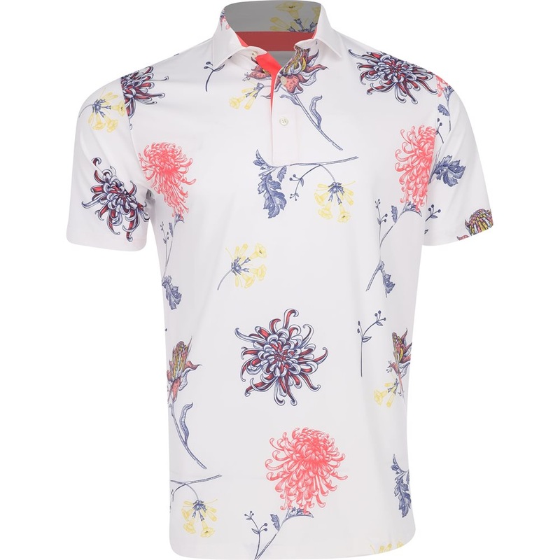 MATTR Dahlia Polo|White Glow/Peach Frost|Medium|Large|X-Large|XX-Large