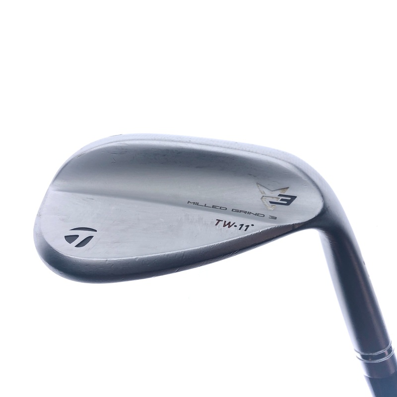 Used TaylorMade Milled Grind 3 TW Lob Wedge / 60.0 Degrees / Stiff Flex