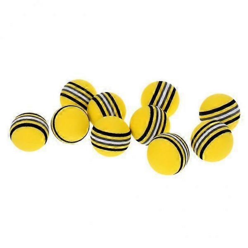 5×10 Pieces EVA Foam Sponge Golf Balls for Swing Practice Training Yellow
