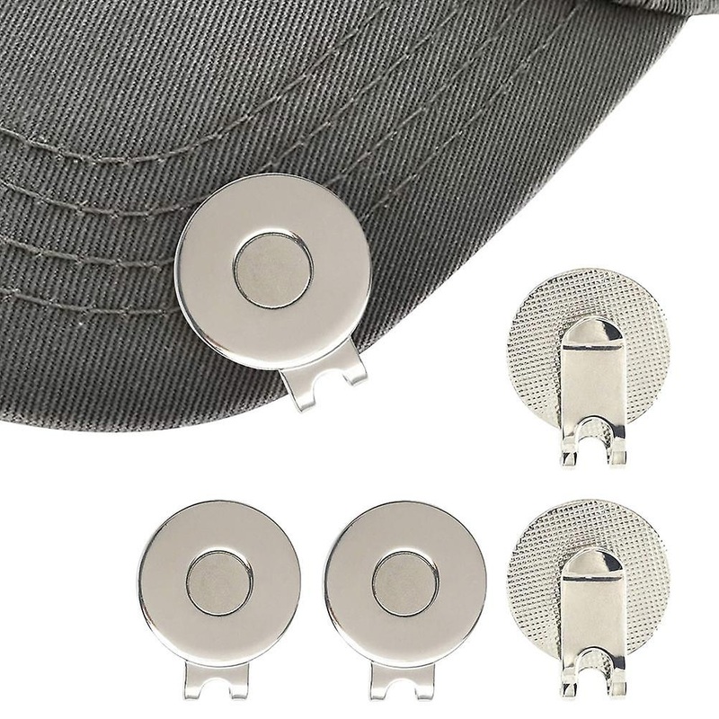 Ball Marker Set 4 Pcs with Hat Clip, Advanced Disc Golf Ball Marker Holder for Hats Gloves Bags Sports Court Accessories