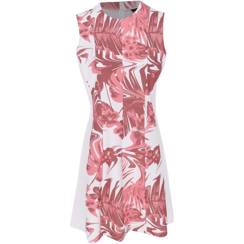 Women’s Jasmin Print Dress|Hibiscus Pink|X-Small