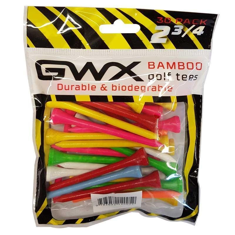 GWX Bamboo Golf Tees – Mixed Neon