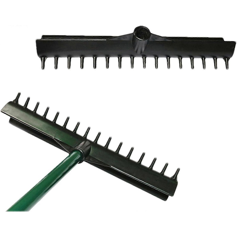 Sand Bunker Rake, Double Sided Golf Course Rake Head, Portable Durable Golf Course Rake Equipment, Golf Course Supplies For Sand Courts, Gardens, Plan