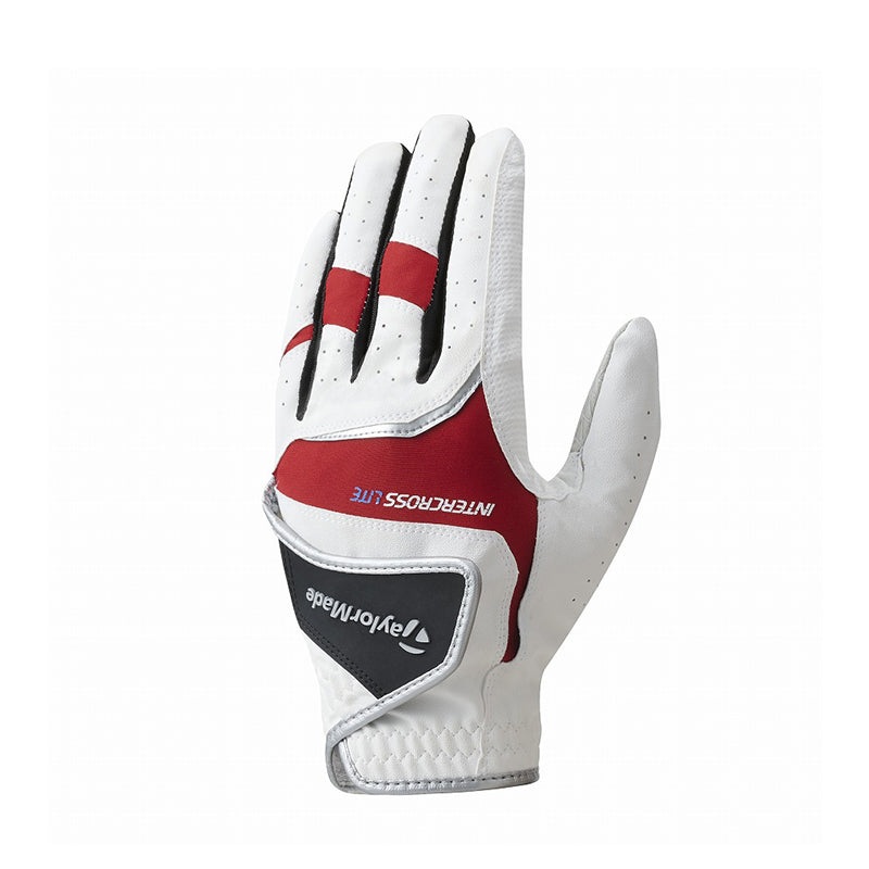 TAYLORMADE Intercross Lite Men’s All Weather Glove (White/Red)