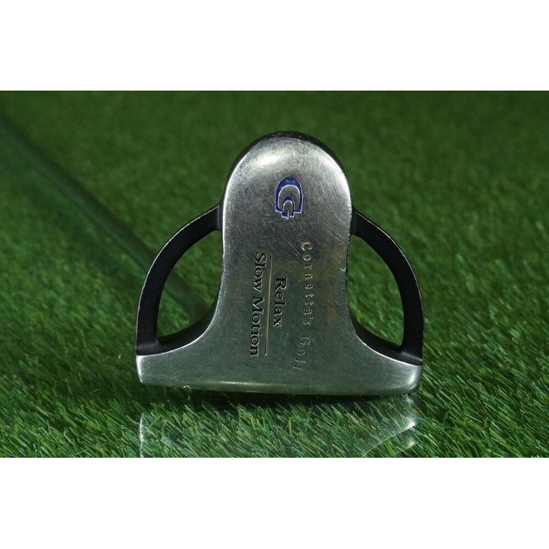 CORNETTA’S GOLF RELAX SLOW MOTION MALLET PUTTER 35 APOLLO STEEL SHAFT LAMKIN RH