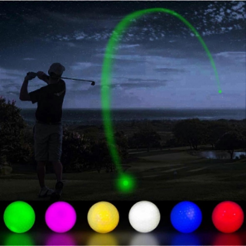 Luminous golf balls, 6 luminous golf balls, golf night balls, six colors