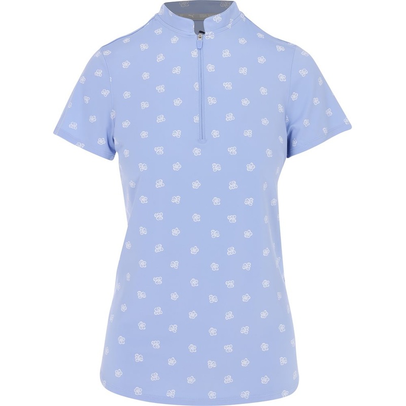 Women’s MATTR Hibiscus Polo|Serenity/Bright White|Rapture Rose/Bright White|Small|Medium