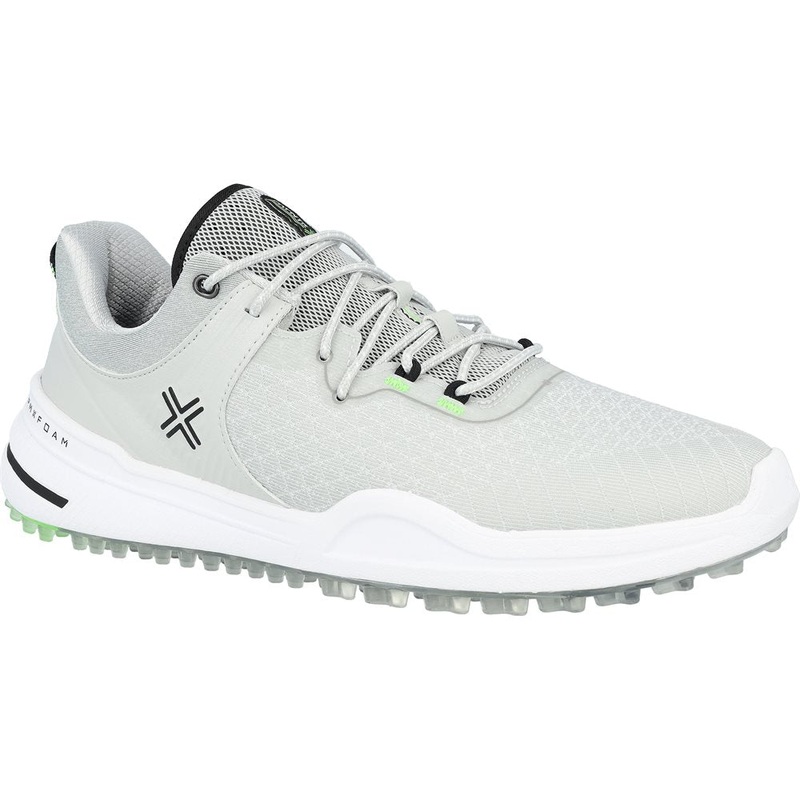 X 001 Spikeless Golf Shoes|Gray/Black/Electric Green|9|10|10.5|11|12|13|11.5