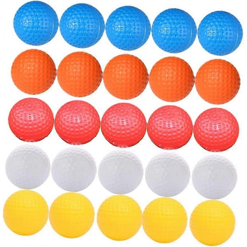 30pcs Practice Golf Ball Hollow Golf Balls Training Golf Balls Kid Golf Balls (D-4)