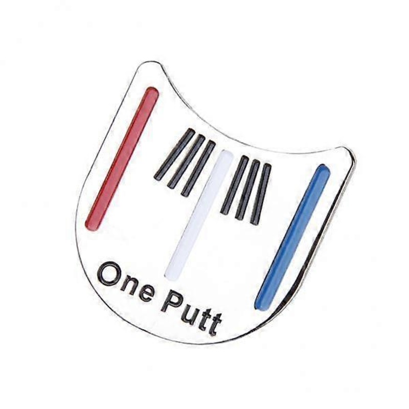 6x Striped Golf Putting Alignment Ball Marker +Hat Clip