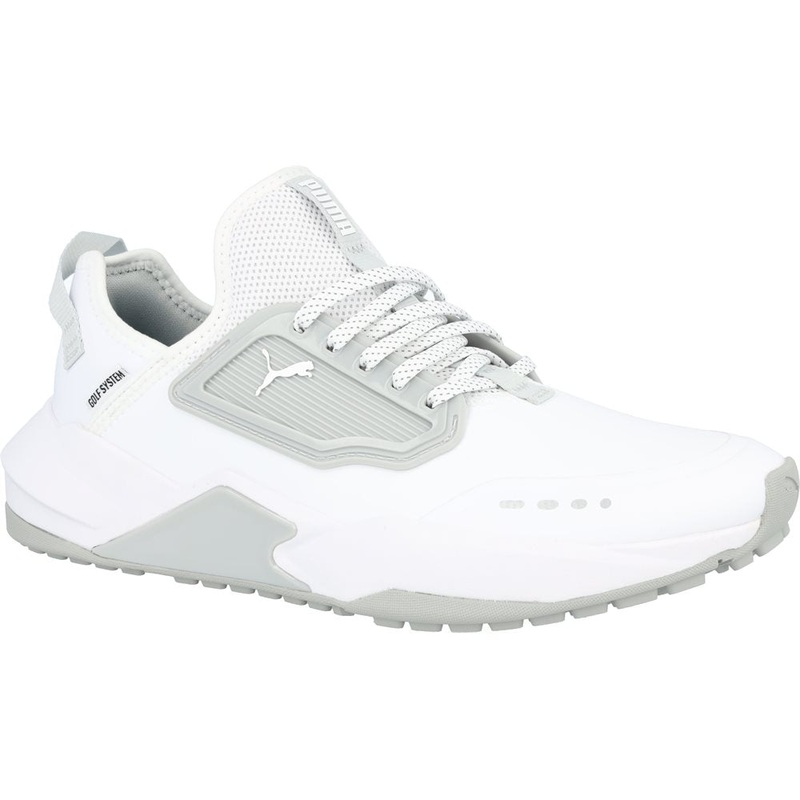 GS-One Spikeless Golf Shoes|Puma White/High Rise/High Rise|Puma Black/Quiet Shade/Puma Black|Navy Blazer/Quiet Shade/Quiet Shade|Puma White/Navy Blazer/Ski Patrol|High Rise/High Rise|7|7.5|8|8.5|9|9.5|10|10.5|11|11.5|12|12.5|13|14