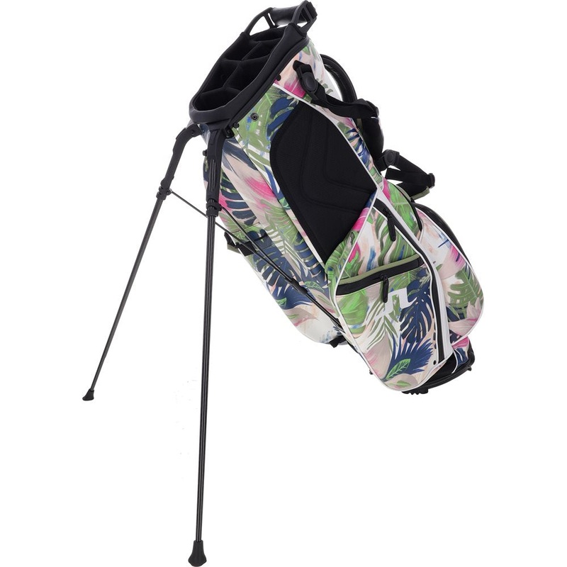 Print Player Stand Bag|Calypso Oil Green|Geo JL Navy