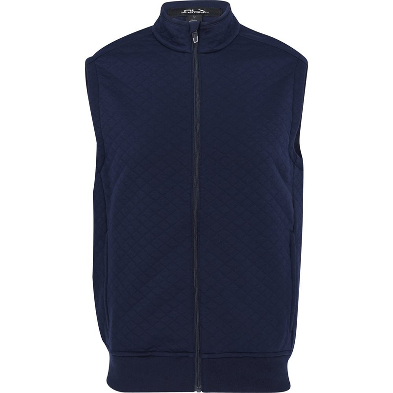 Quilted Double Knit FZ Vest|Refined Navy|Small|Medium|Large|X-Large|XX-Large