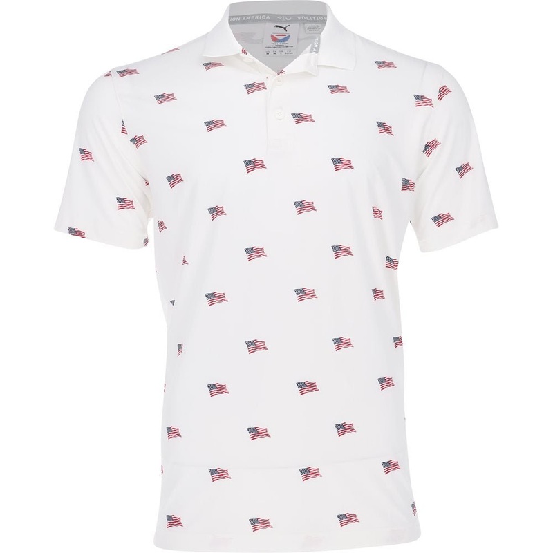 Volition Flags Polo|Bright White/Ski Patrol|Small