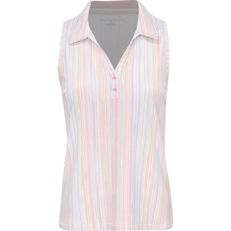 Women’s Featherweight Printed Sleeveless Polo