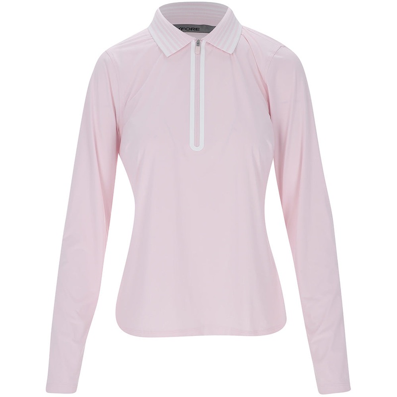 Women’s Silky Tech Nylon Long Sleeve Zip Polo