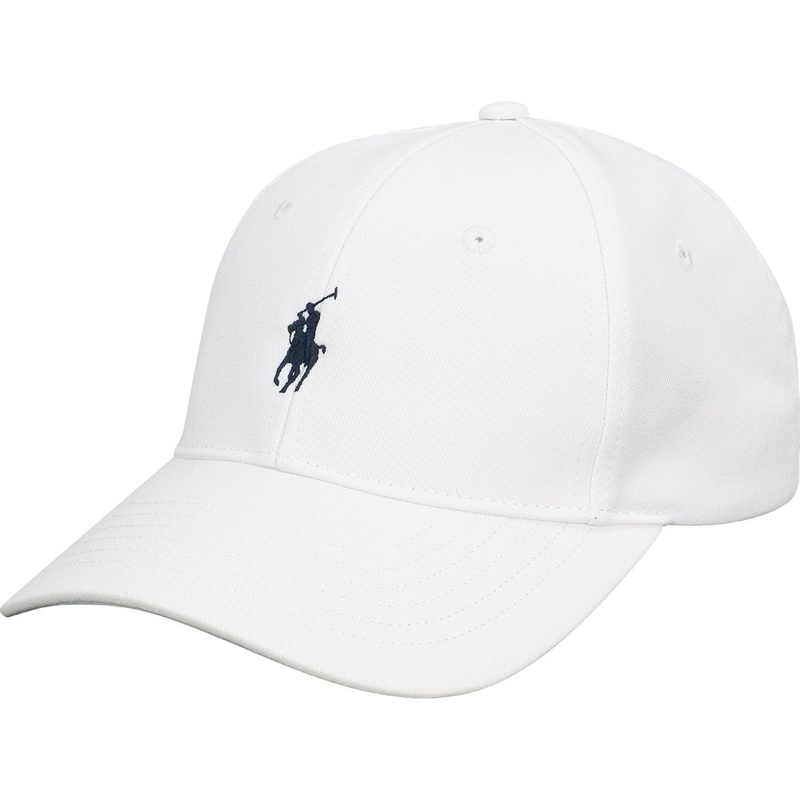 Women’s Twill Polo Player Hat|White|One Size Fits Most